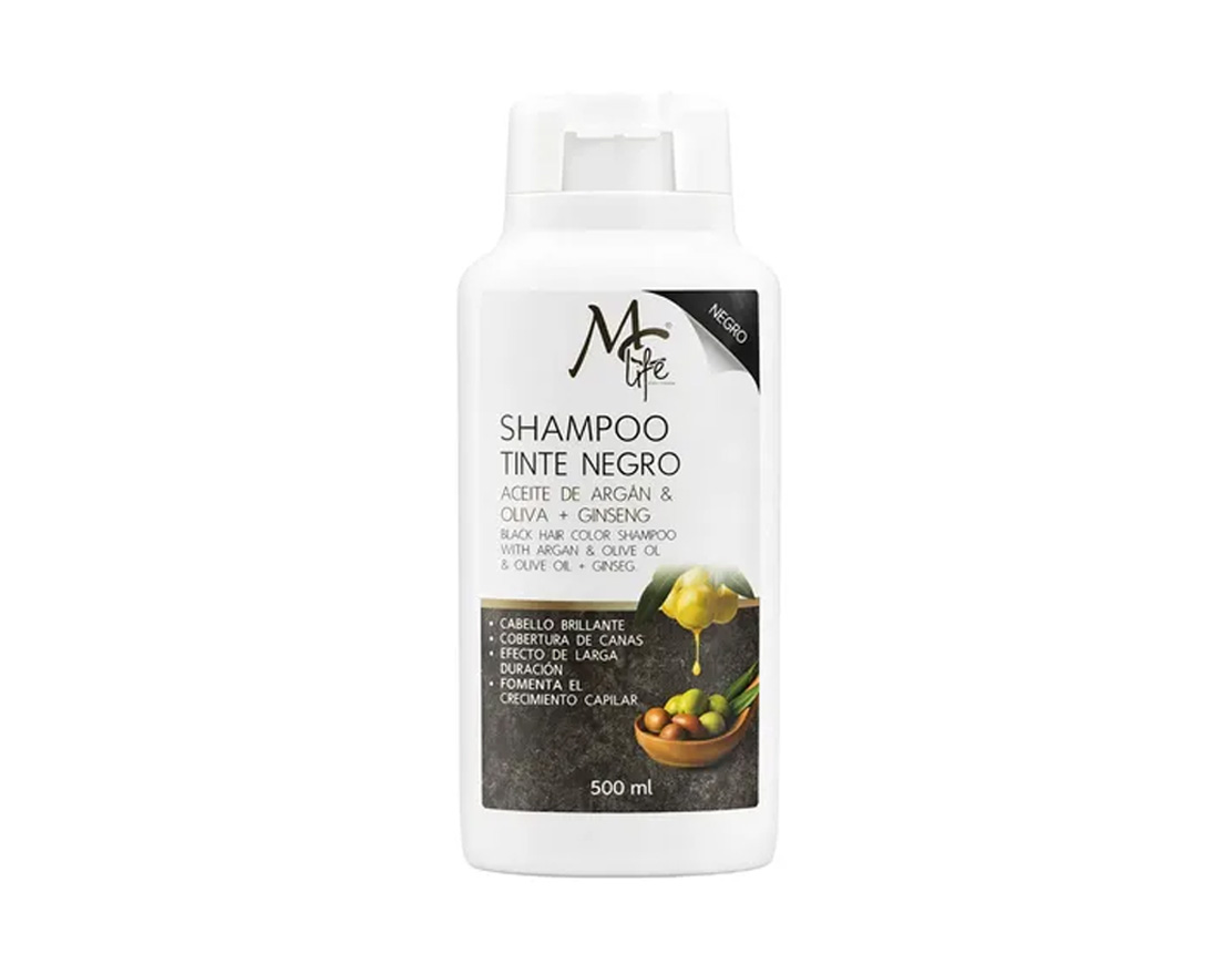 MC LIFE SHAMPOO TINTE NEGRO 500ML