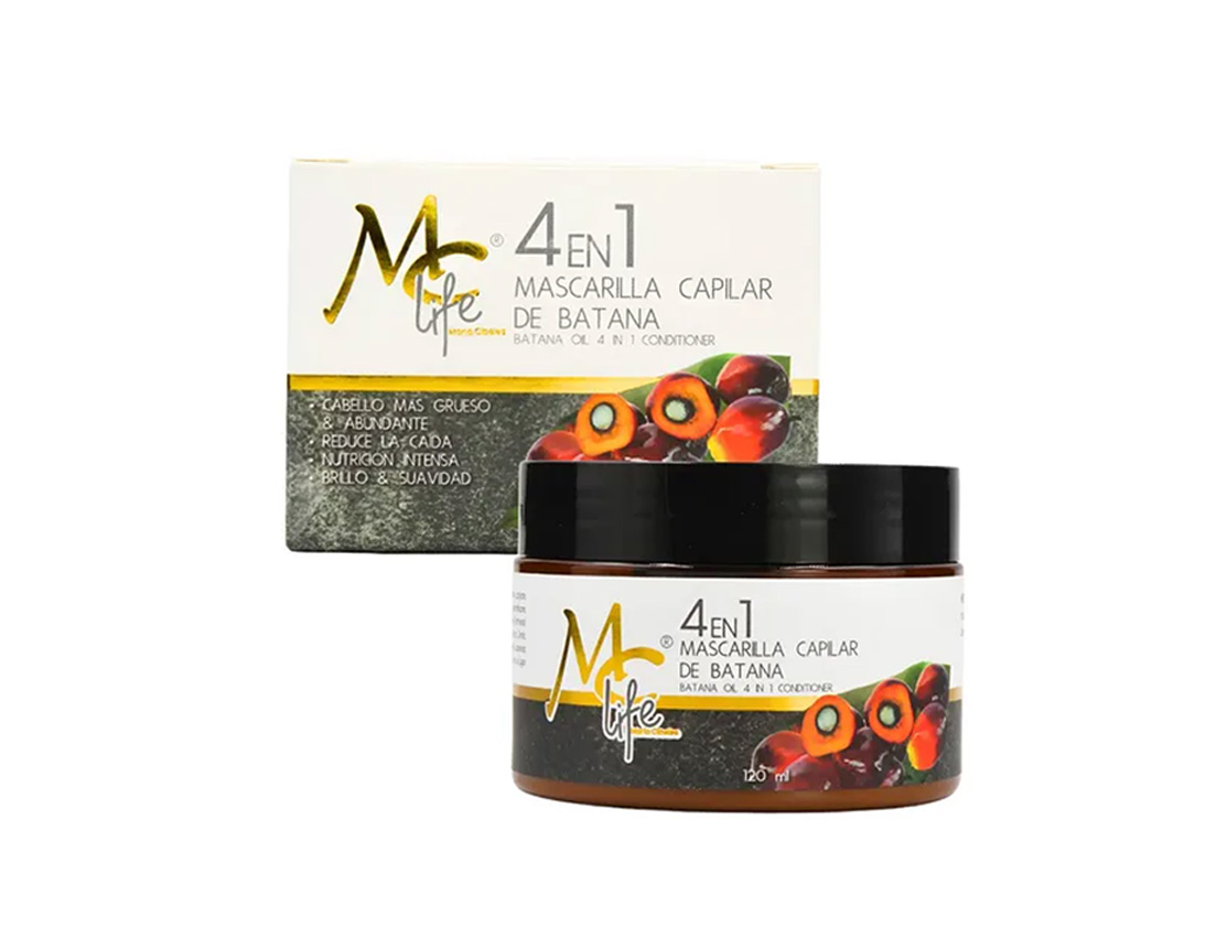 MC LIFE MASCARILLA CAPILAR DE BATANA 4EN1 120ML